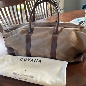 Cuyana weekender travel bag